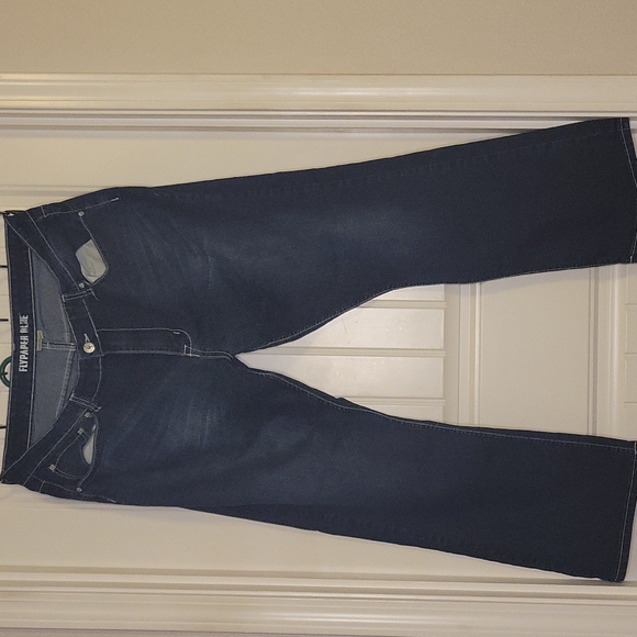 Fly paper blue 38x30 boot cut jeans - Picture 2 of 3